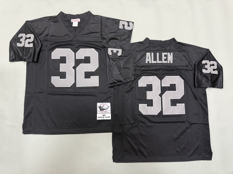 Men 2025 Nike Oakland Raiders #32 Allen black Throwback Limited NFL Jersey style 002->oakland raiders->NFL Jersey